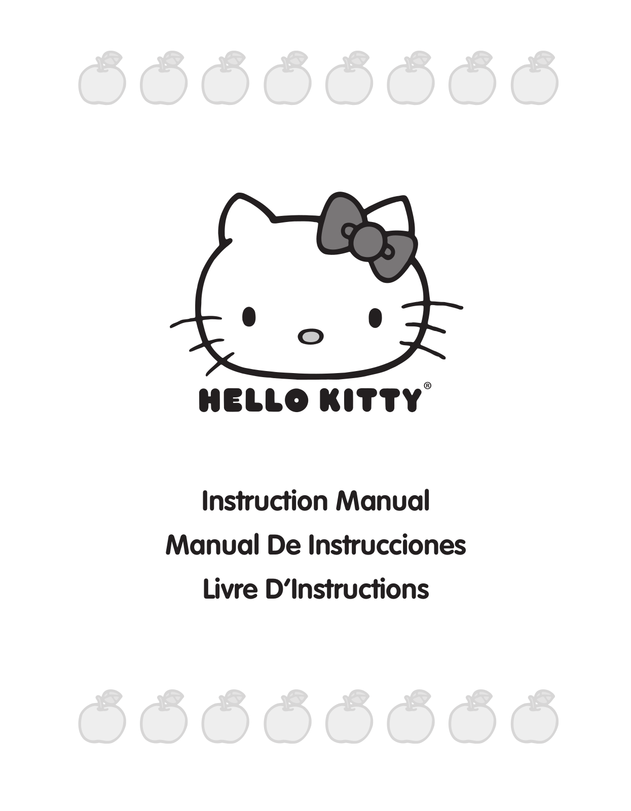 Janome Hello Kitty 18750 Instruction Manual