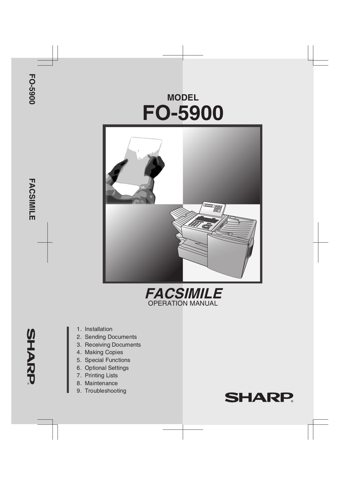 Sharp FO-5900 User Manual