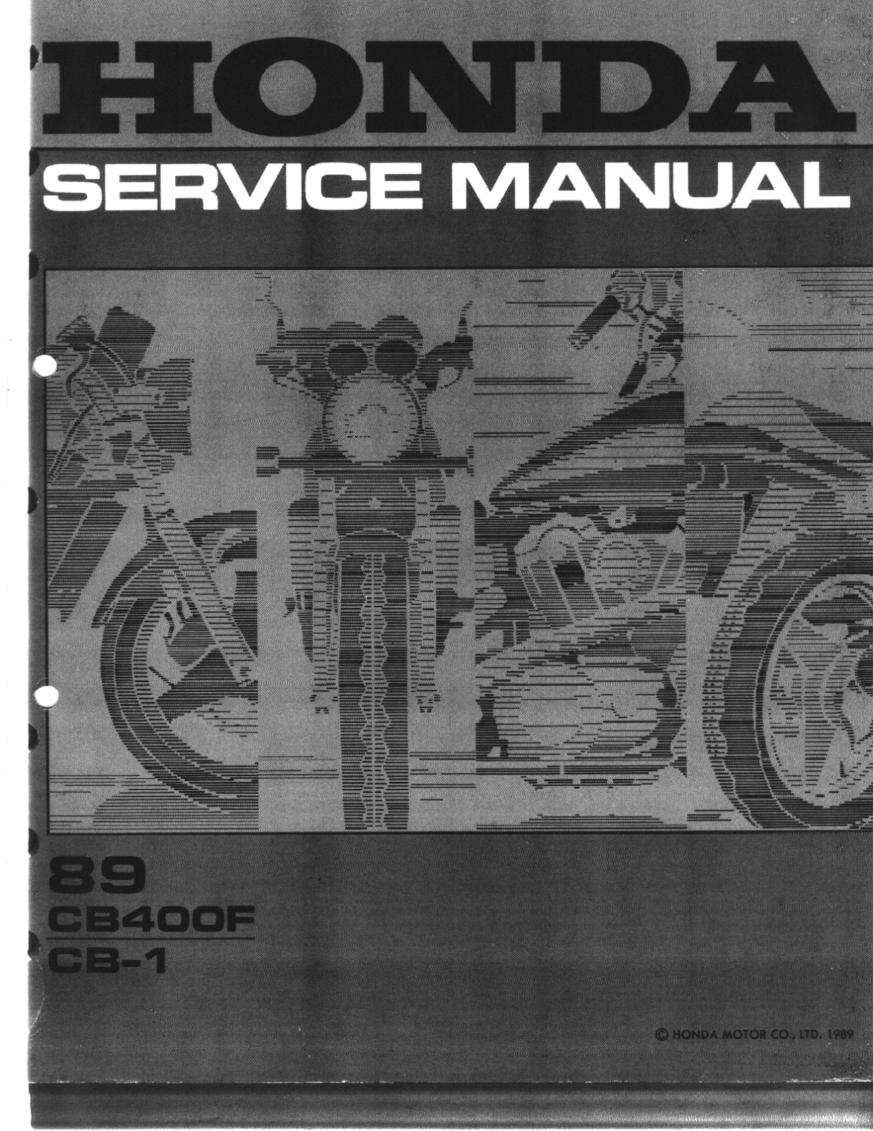 Honda CB 400F CB1 '89 Service Manual