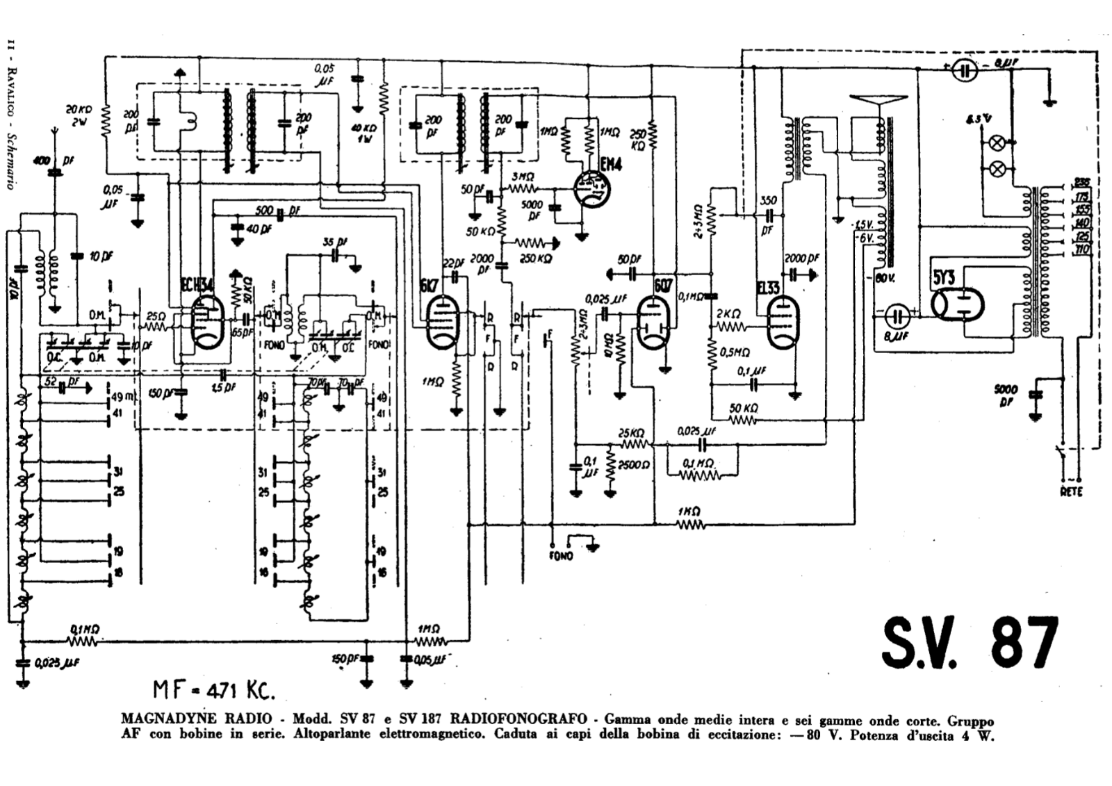 Magnadyne sv87 schematic