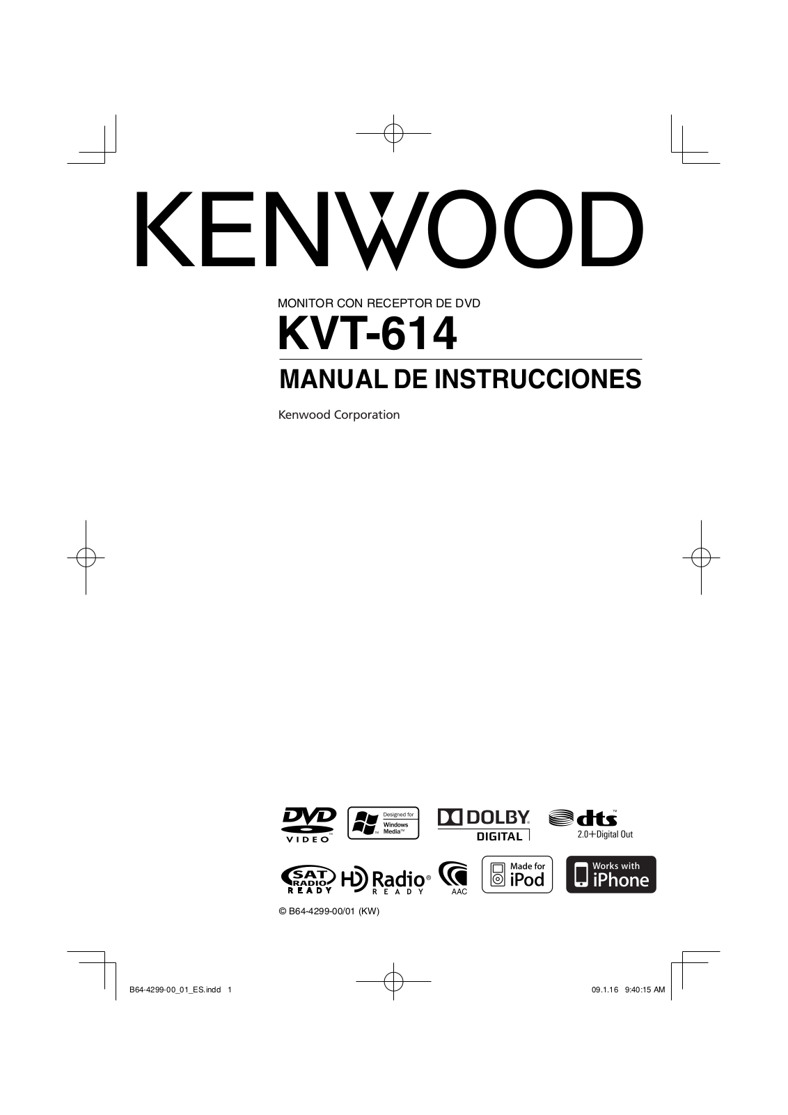 Kenwood KVT-614 User Manual