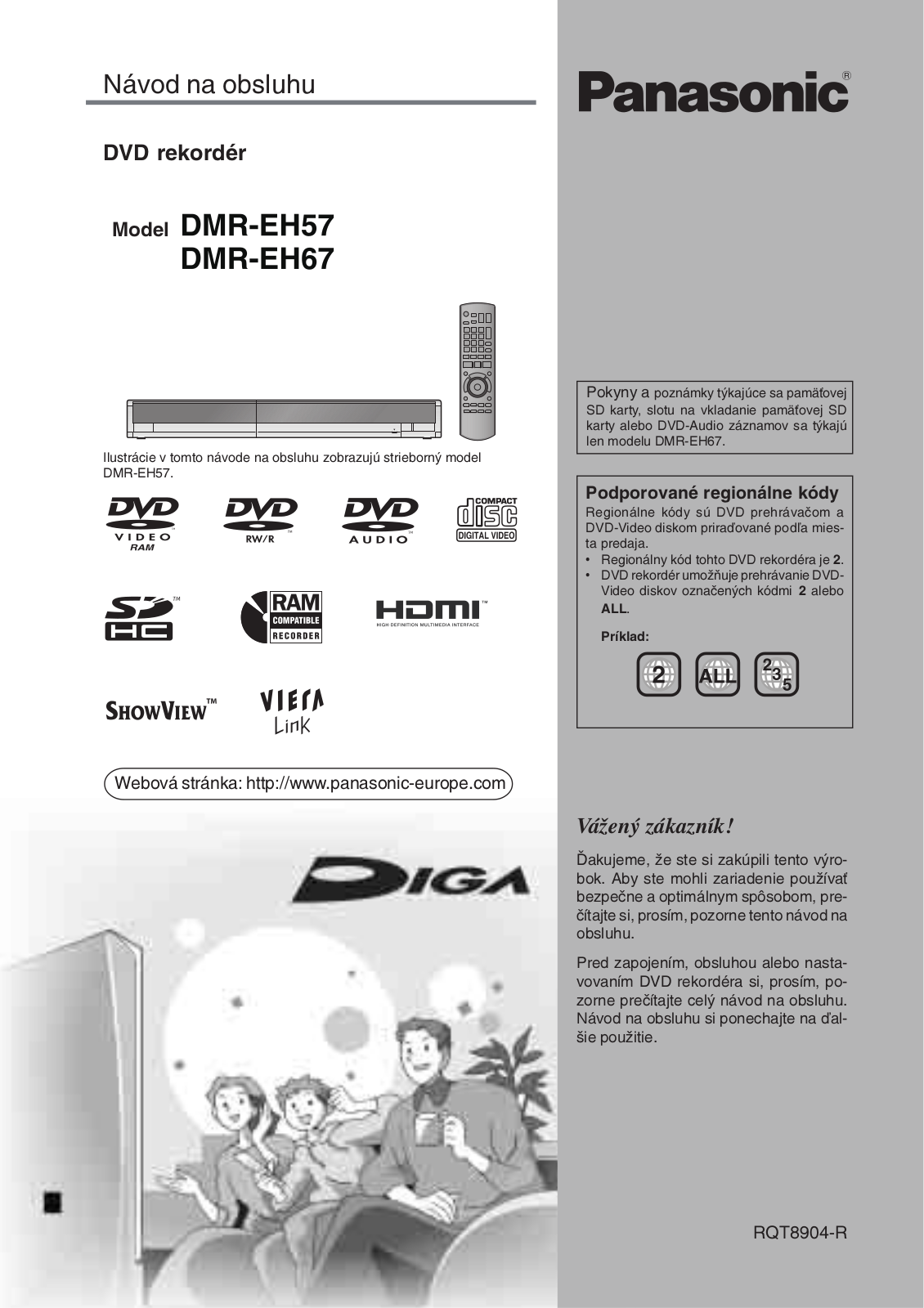 Panasonic DMR-EH57, DMR-EH67 User Manual