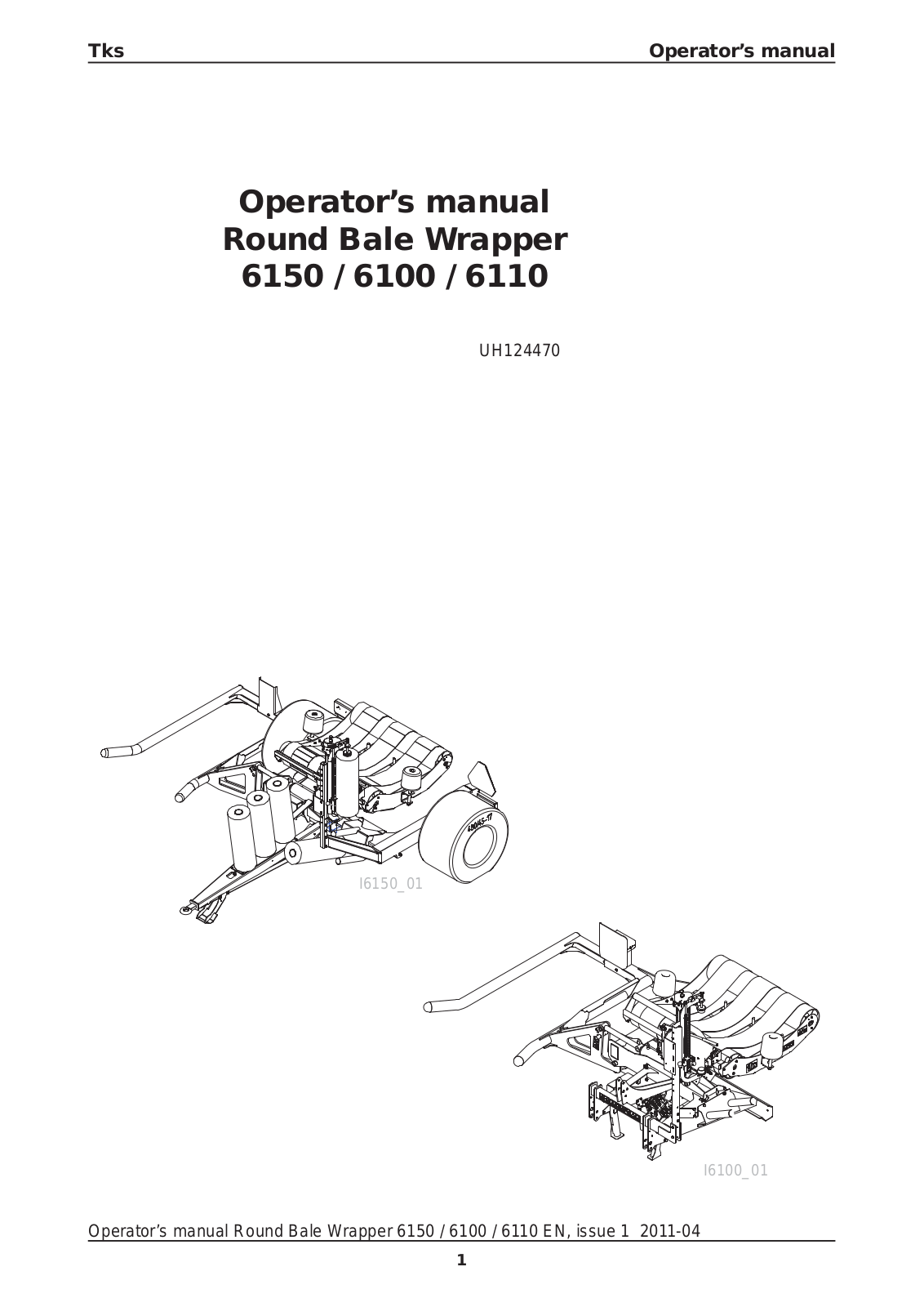 TKS 6150, 6100, 6110 Operator's Manual