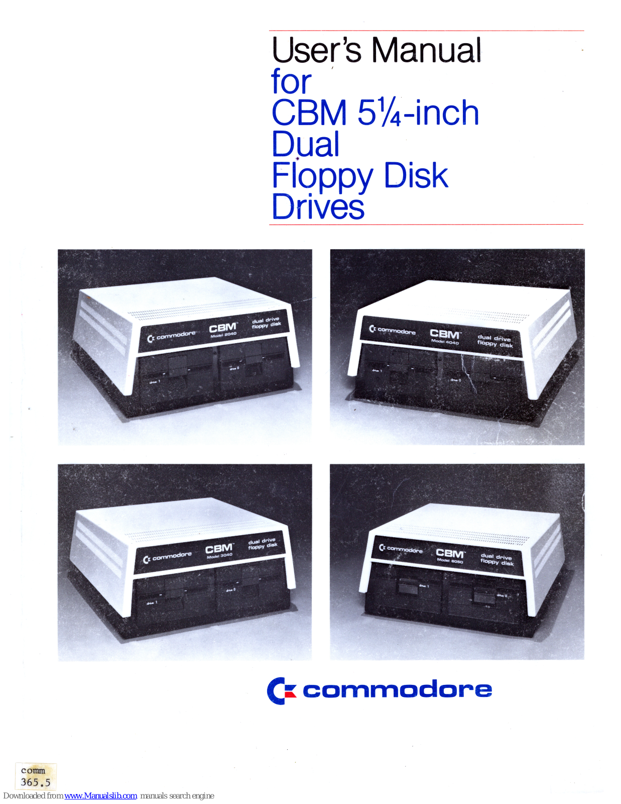 Commodore 2040, 4040, 3040, 8050 User Manual