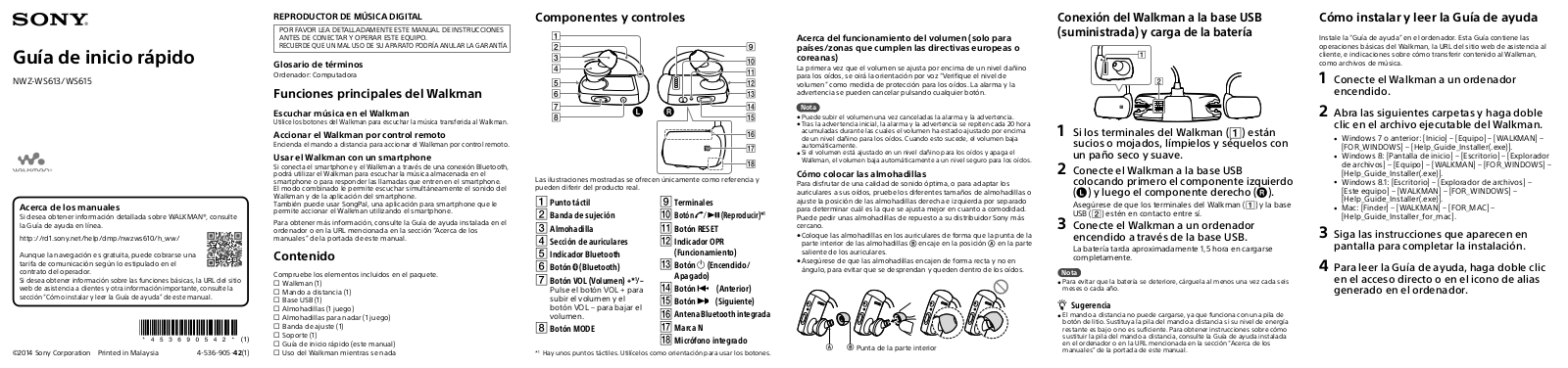 Sony Ericsson NWZ-WS613 User Manual