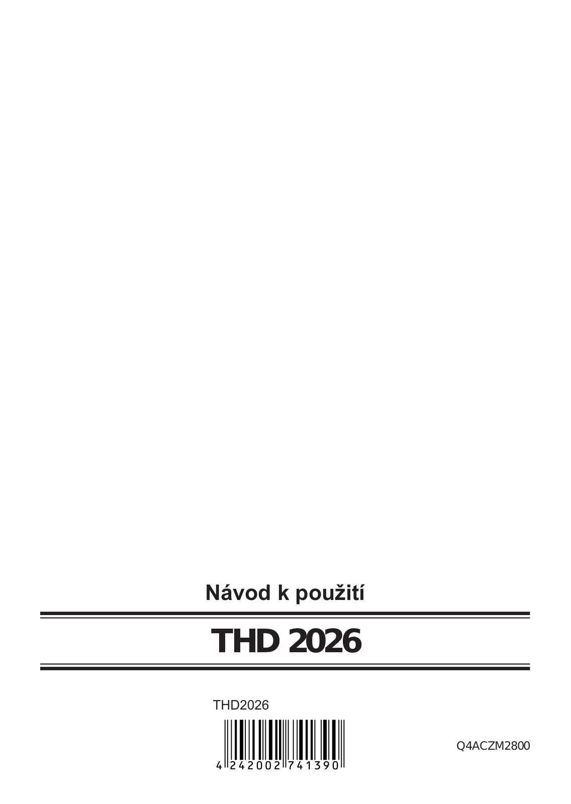 Bosch THD2026 User Manual