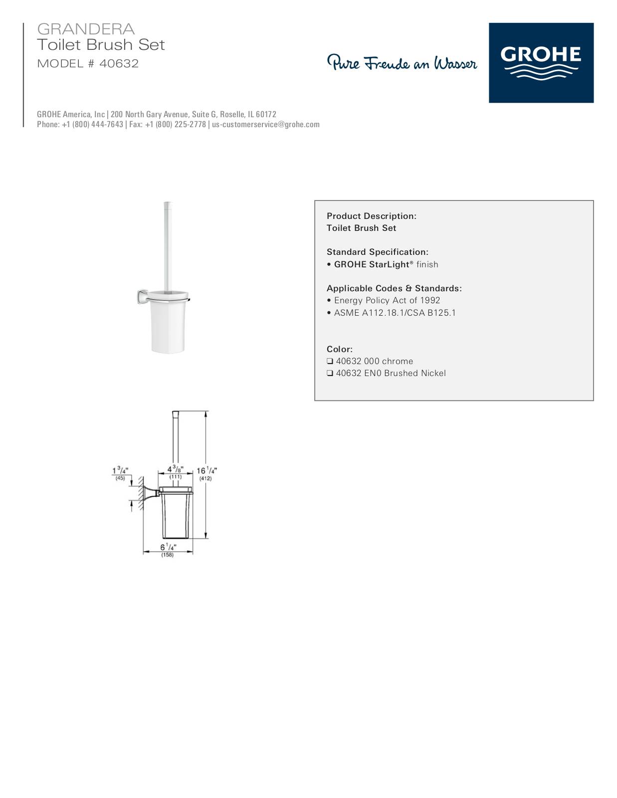 GROHE GRH5021 Specifications - ManualMachine.com