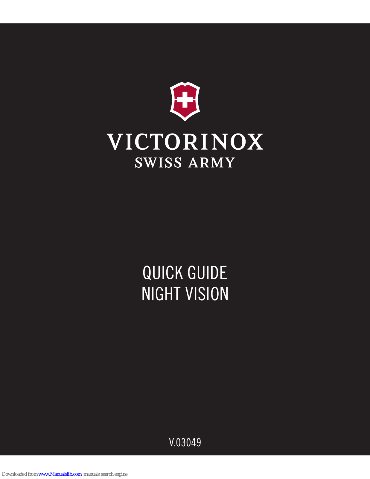 Victorinox NIGHT VISION Quick Manual