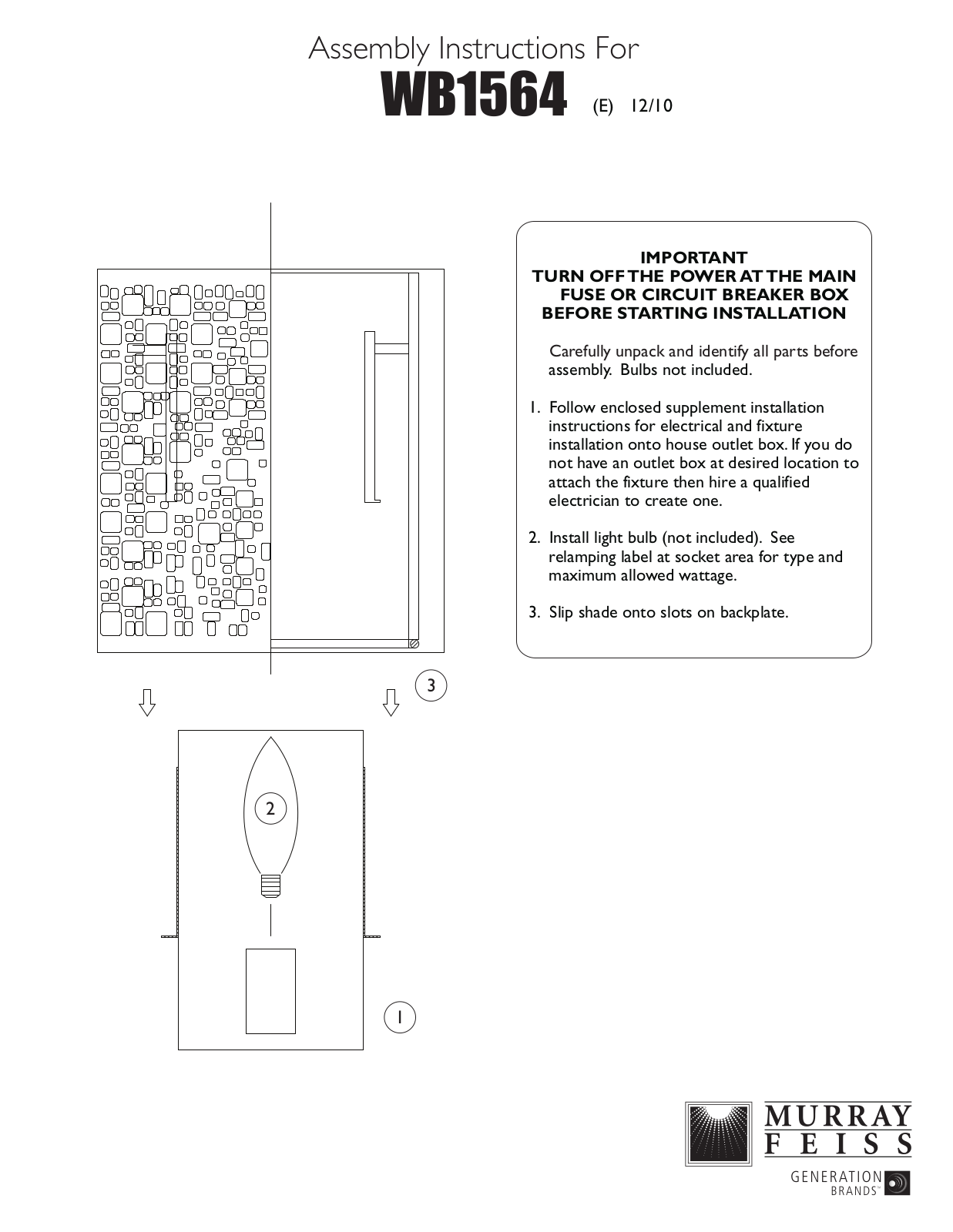 Feiss WB1564 User Manual