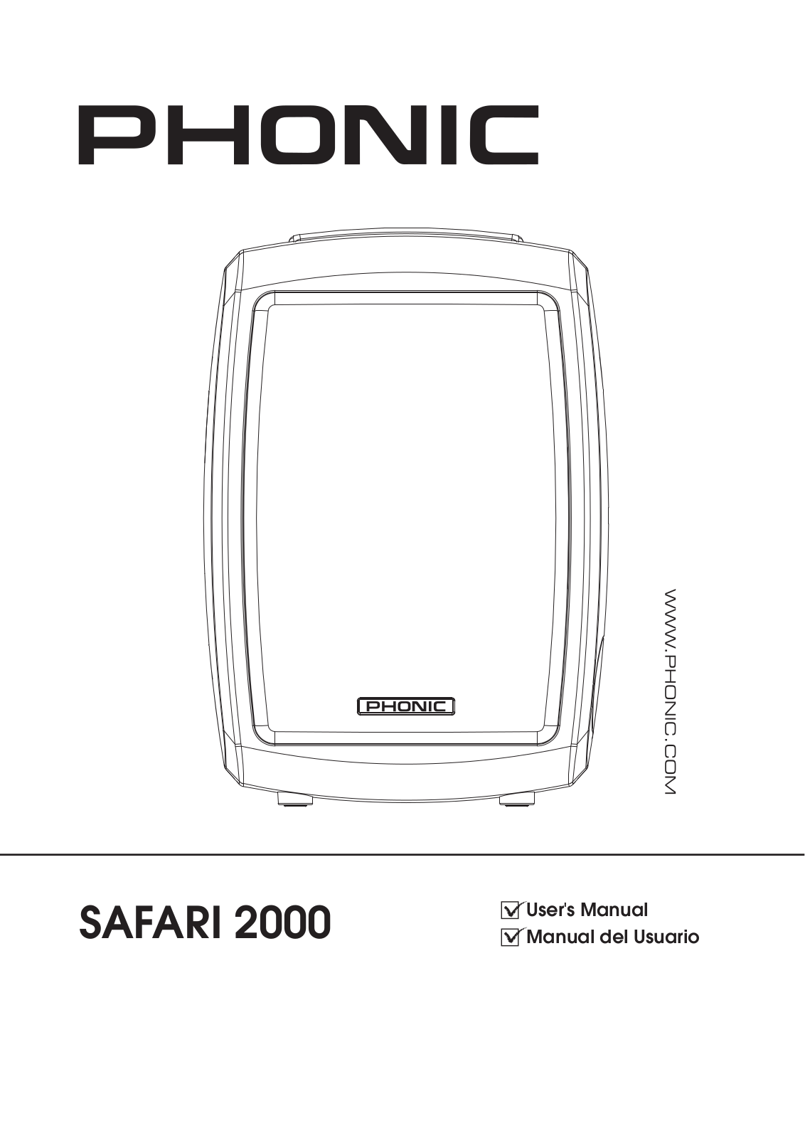 Phonic Safari 2000 User’s Manual