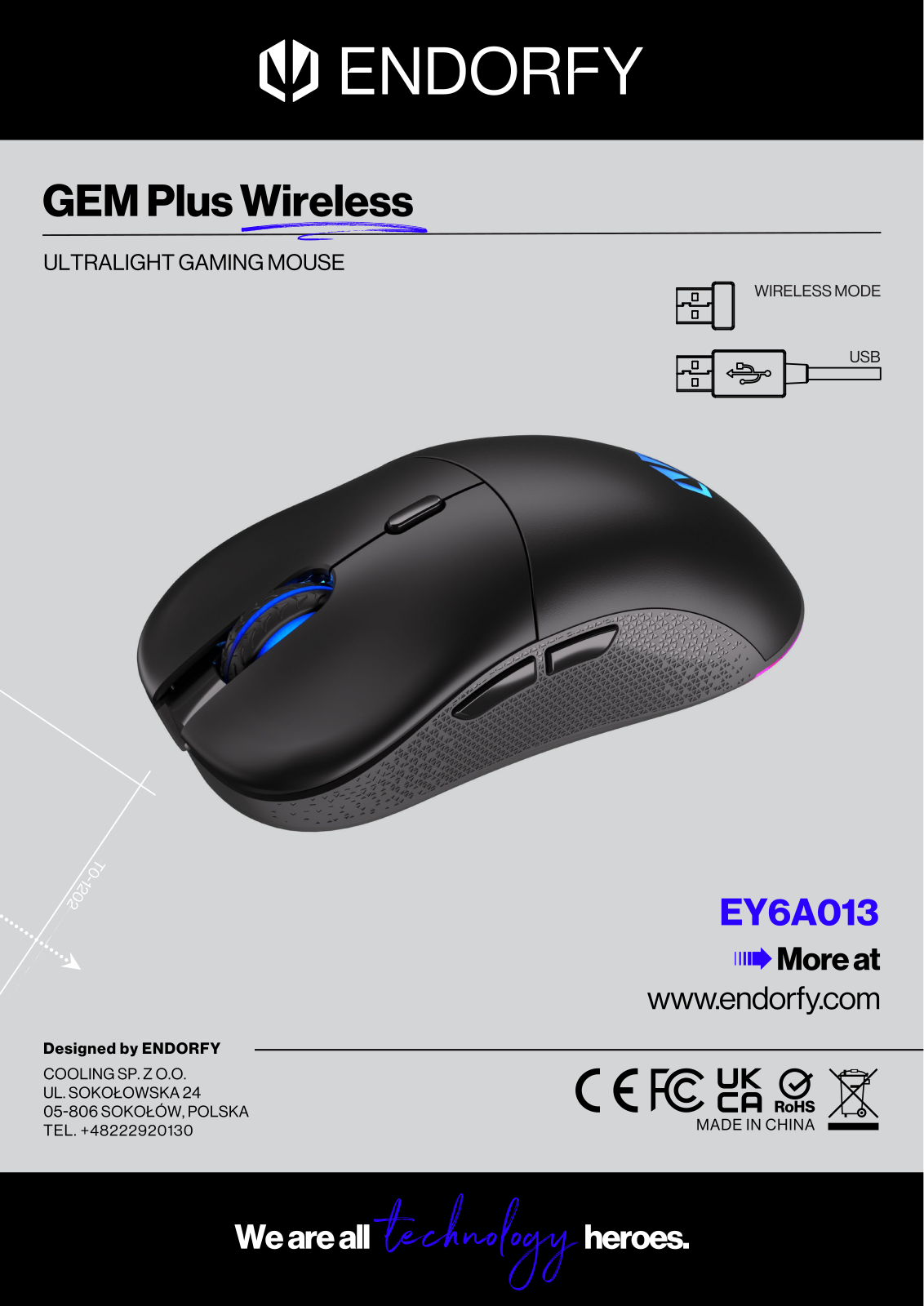 Endorfy GEM Plus Wireless, EY6A013 User manual - ManualMachine.com