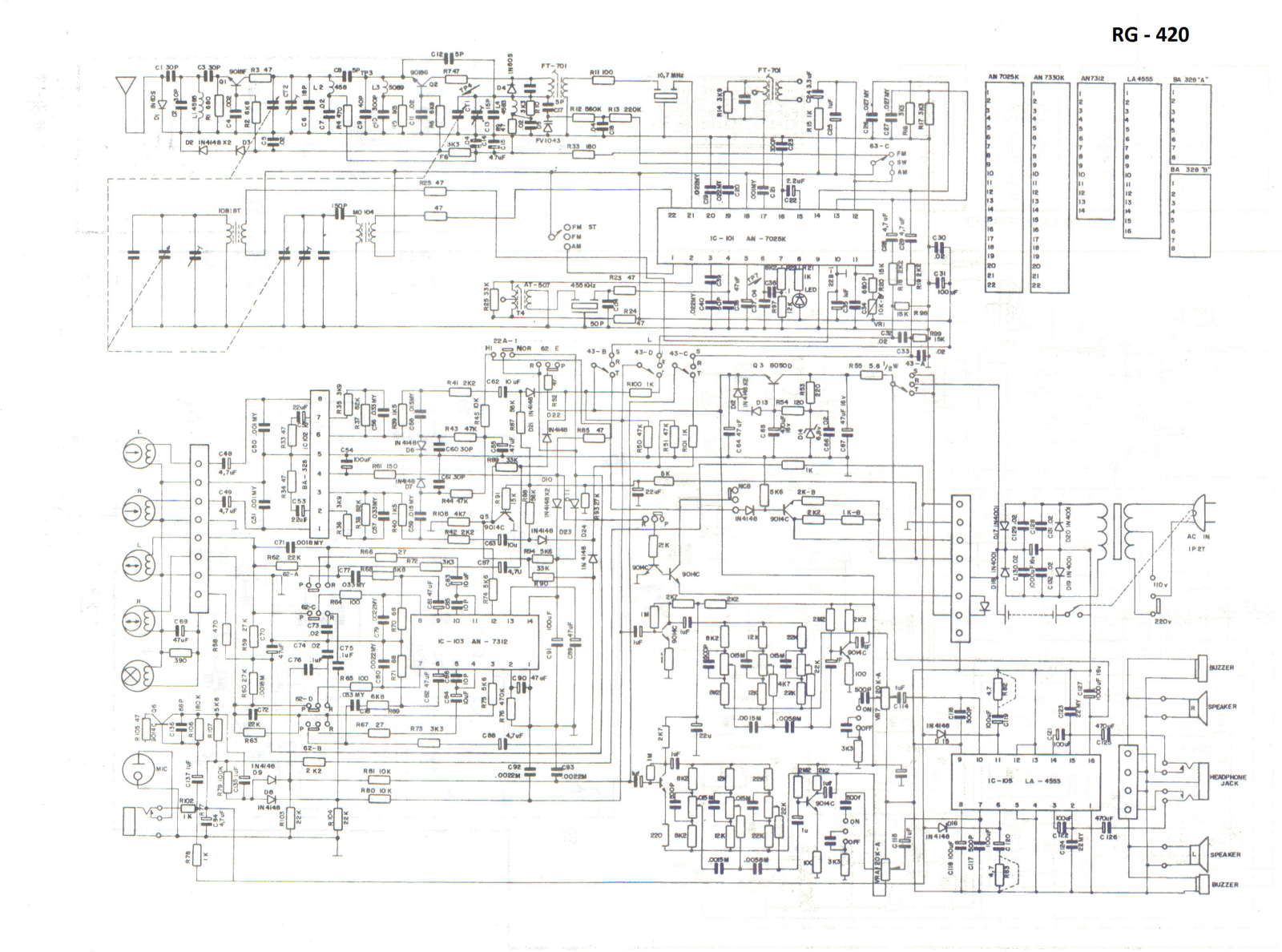 FRAHM RG-420 Schematic