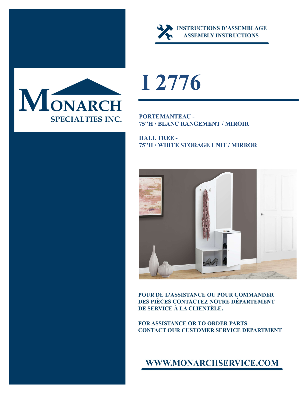 Monarch I2776 Assembly Guide