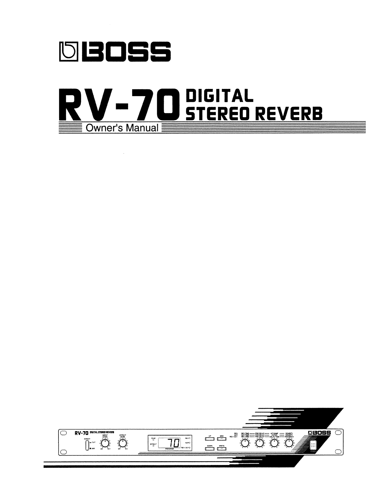 Roland RV 70 Service Manual