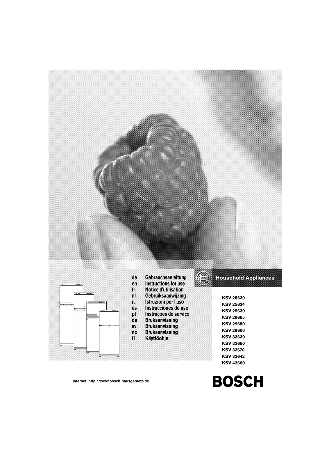 BOSCH KSV33630, KSV33642 User Manual