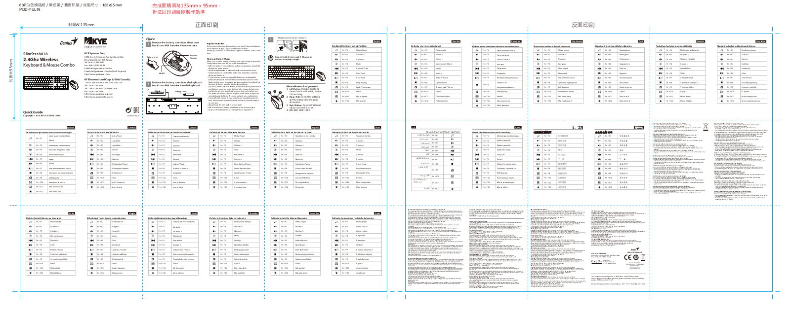 KYE SYSTEMS GMZLX, GKZHO User Manual