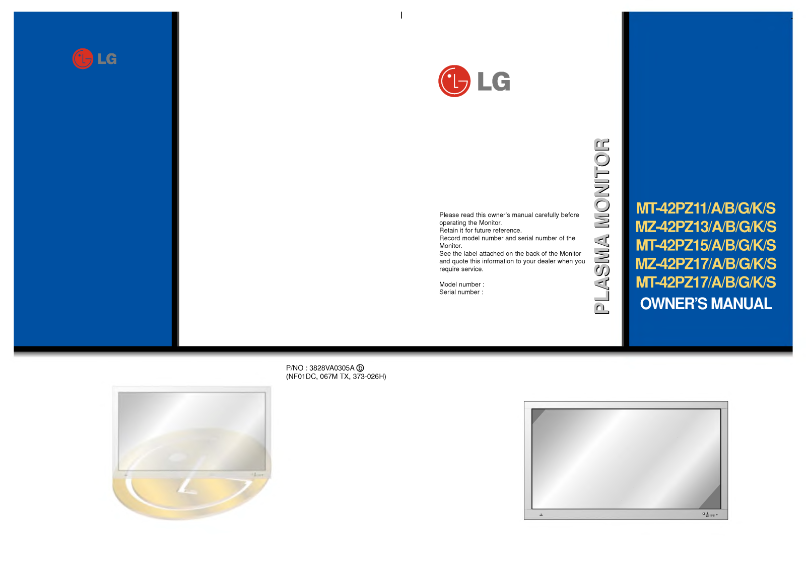 LG MZ-42PZ17, MT-42PZ17 User Manual