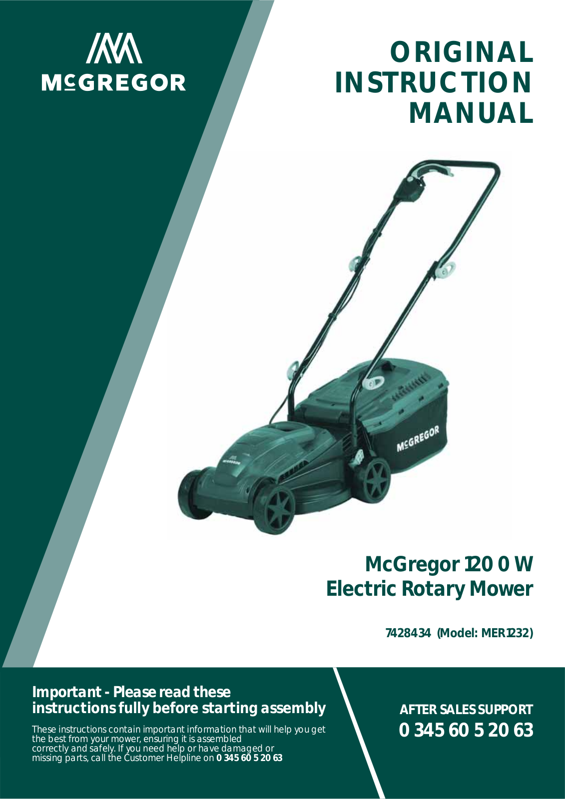 McGregor MER1232 Instruction manual