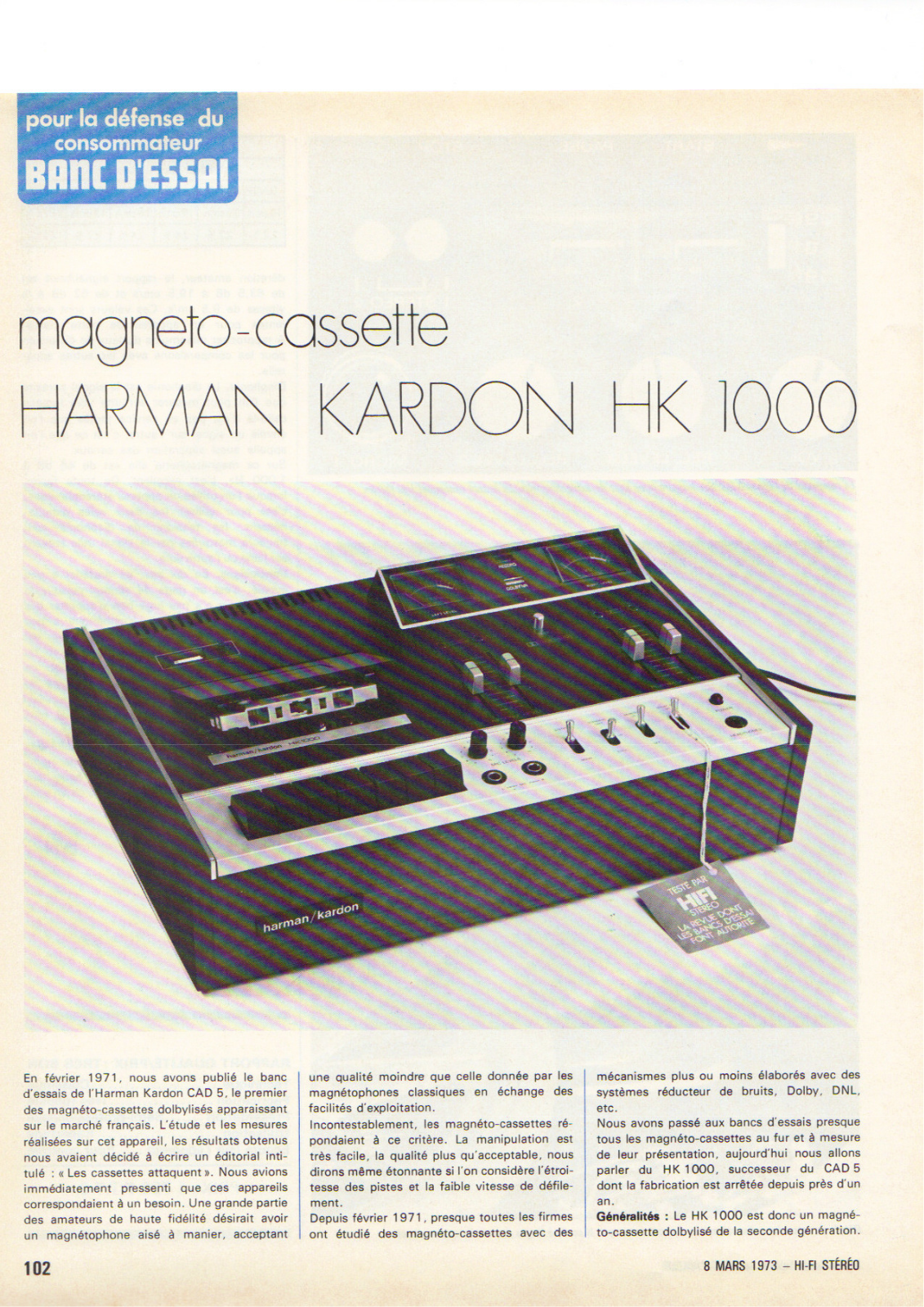 Harman Kardon hk1000 Schematic