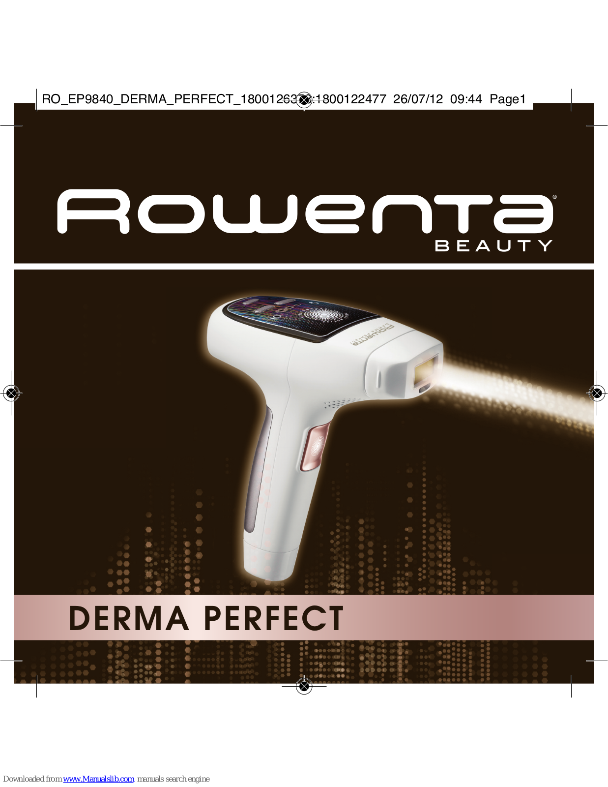 Rowenta DERMA PERFECT EP9840 User Manual