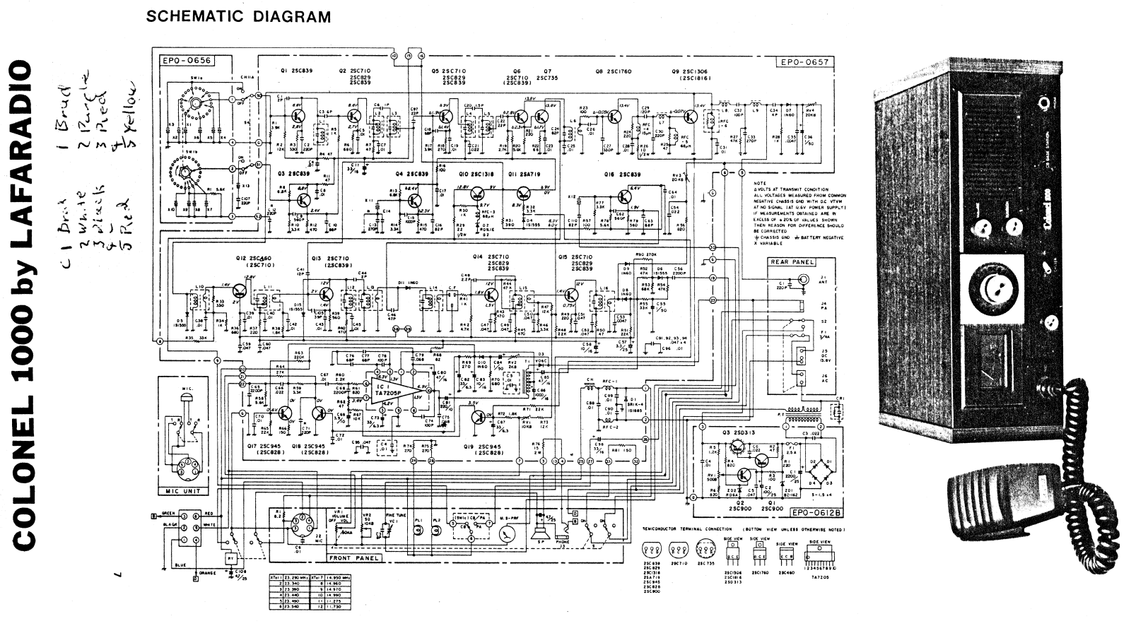 Colonel 1000 Schematic diagram - ManualMachine.com
