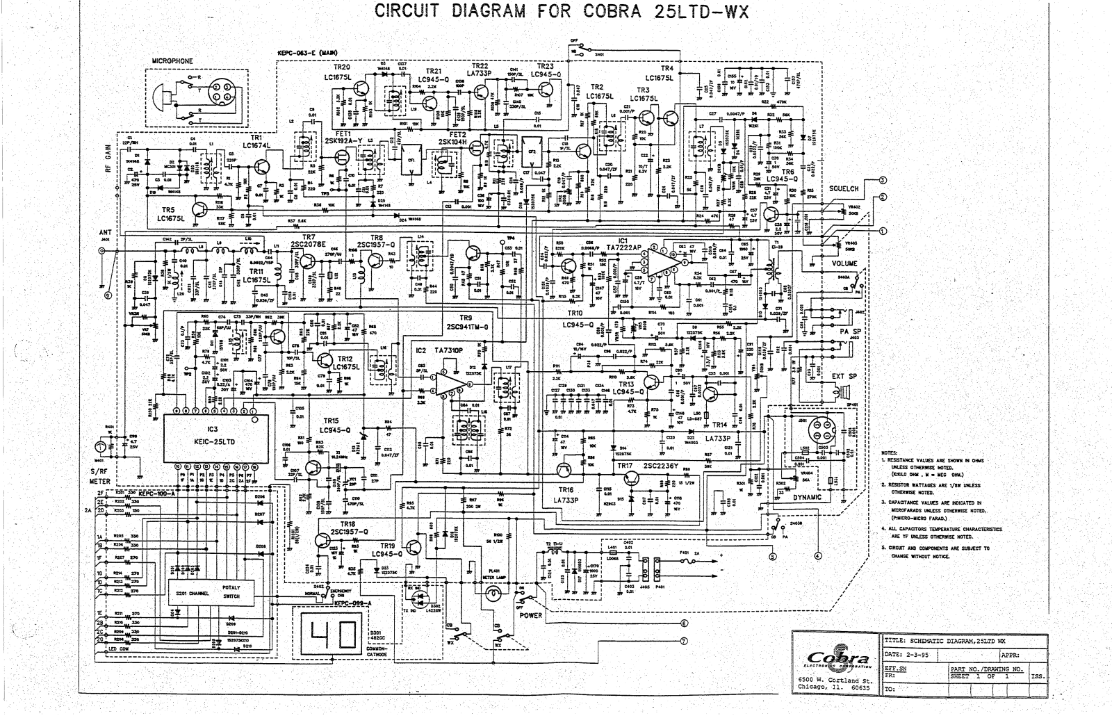 Cobra 25LTDWX User Manual