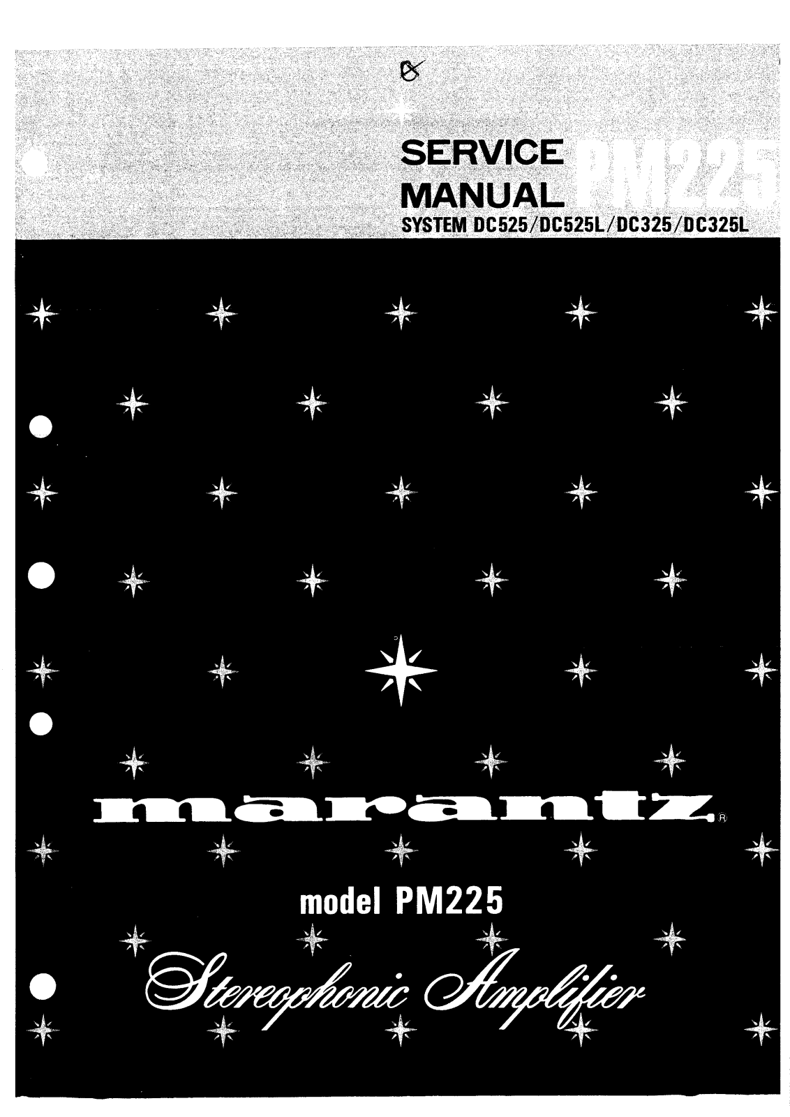 Marantz PM-225 Service Manual