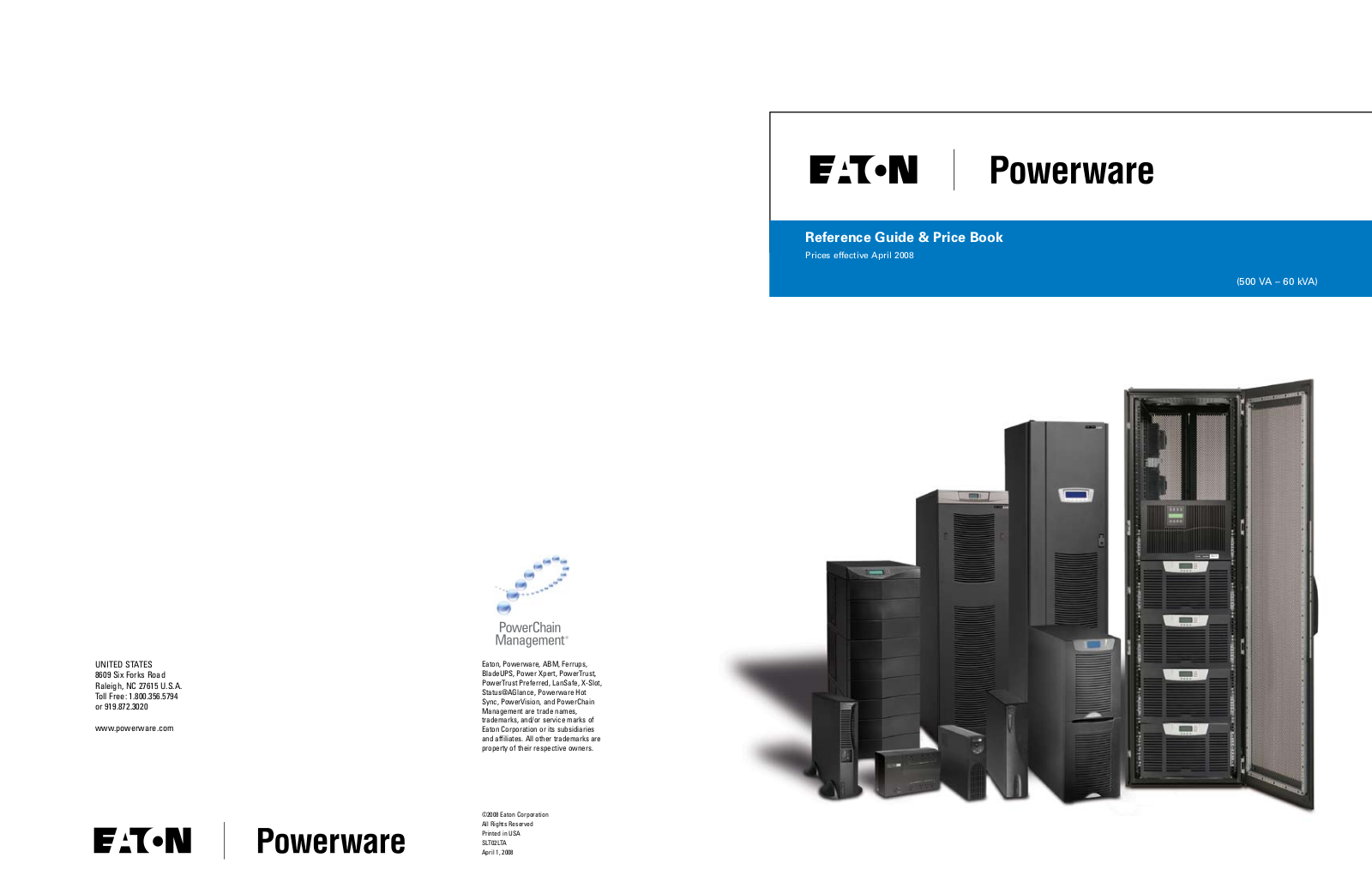 Powerware E.T.N 1500 VA - 60kVa User Manual