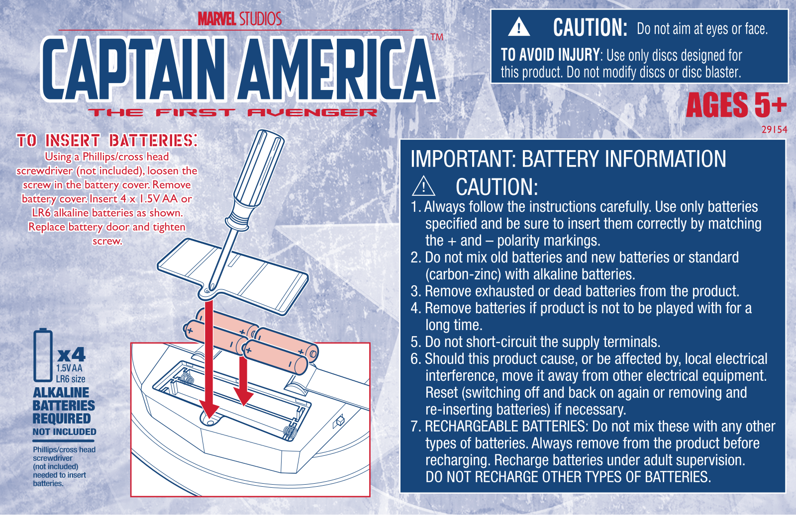 HASBRO Captain America The First Avenger User Manual