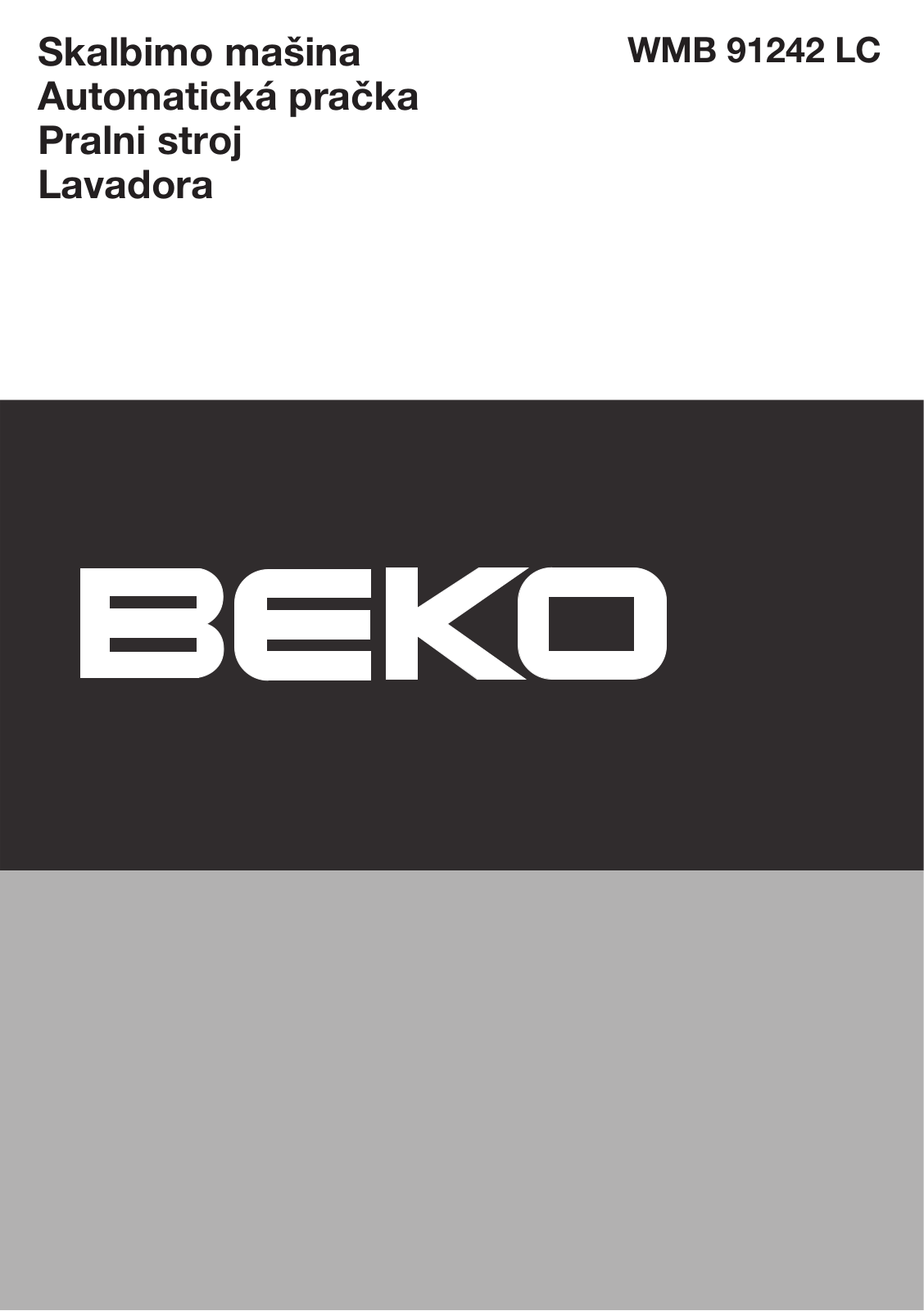 Beko WMB 91242 LC User manual