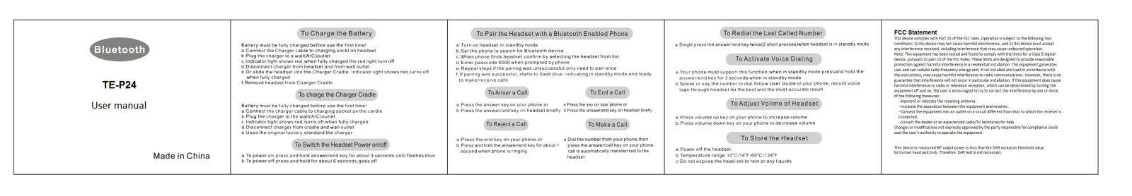 TESONIC TE P24 User Manual