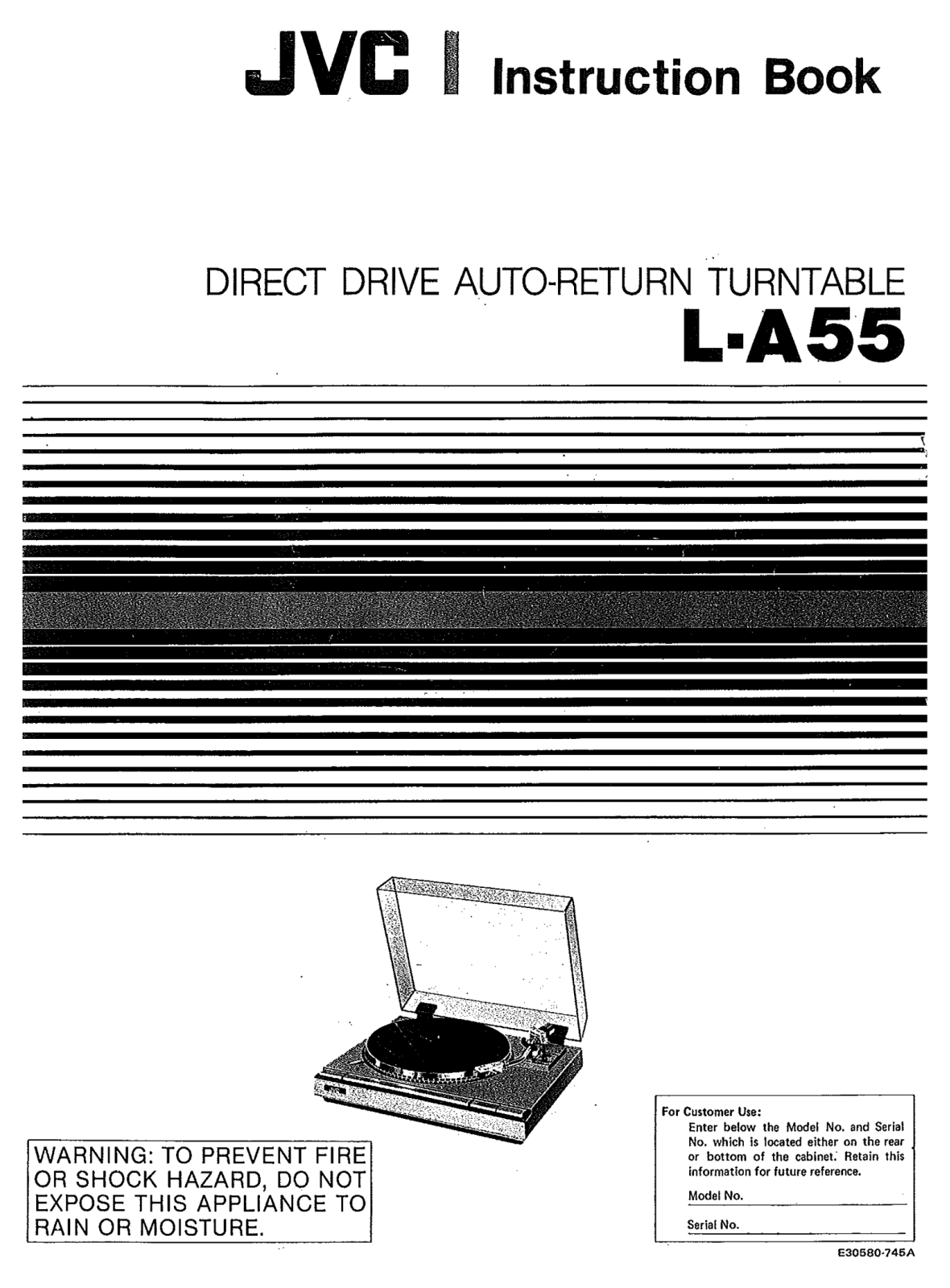 Jvc L-A55 Owners Manual