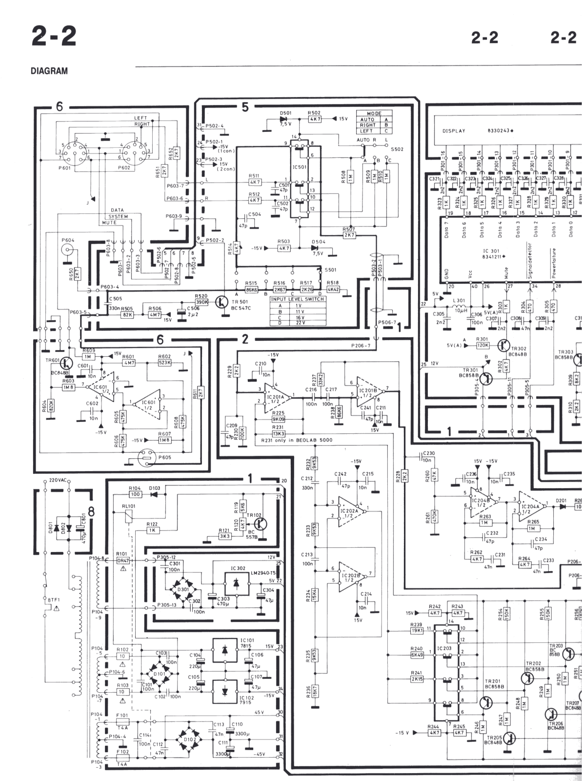 Bang Olufsen Beovox 5 Schematic