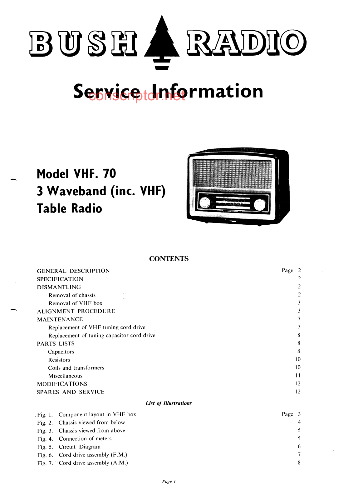 Buch VHF.70 Service manual