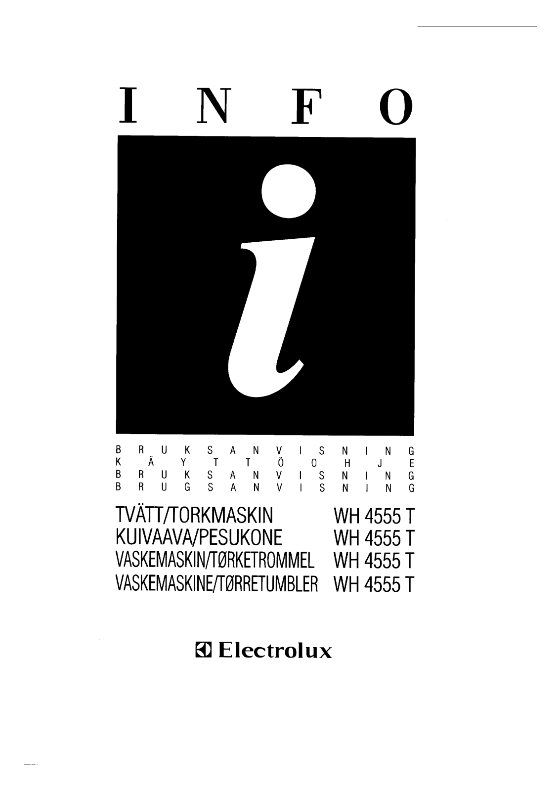 AEG WH4555T User Manual