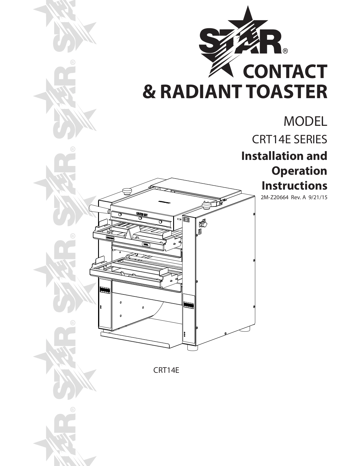 Star Manufacturing CRT14ES Installation  Manual