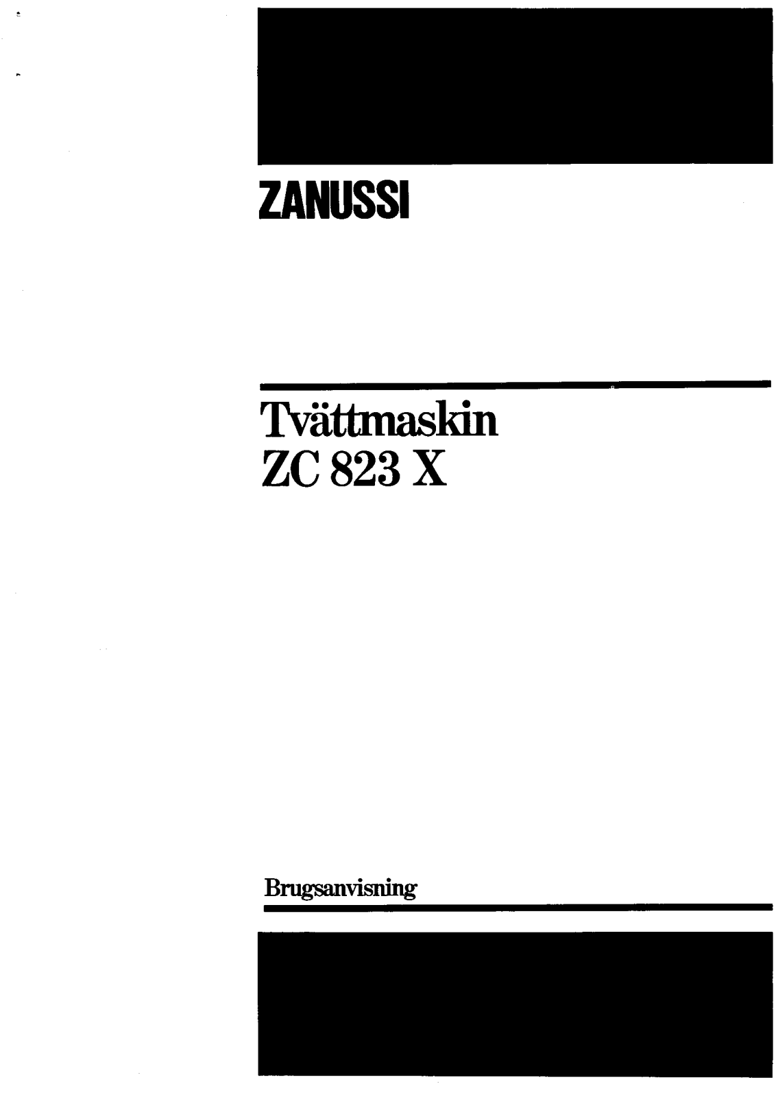 Zanussi ZC823X User Manual