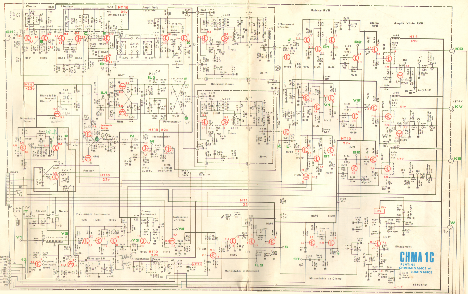 Continental Edison TC-1405 Schematic