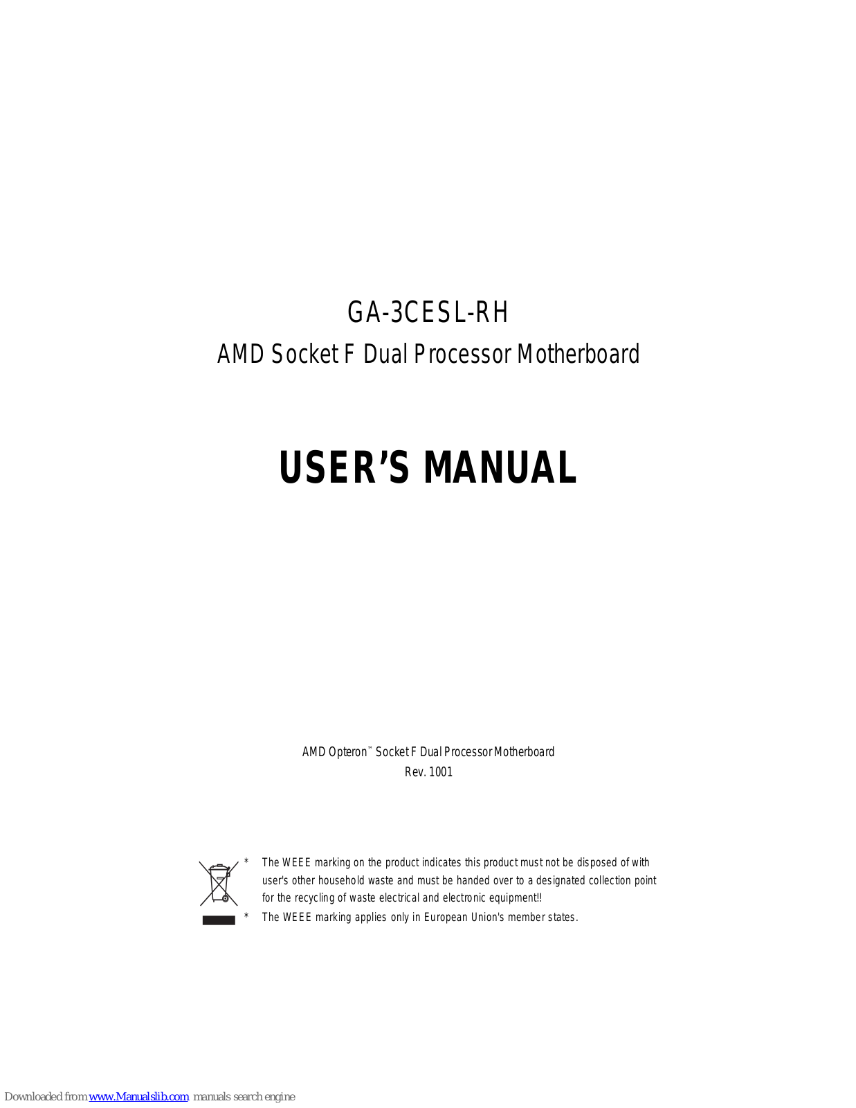 Gigabyte GA-3CESL-RH User Manual - ManualMachine.com