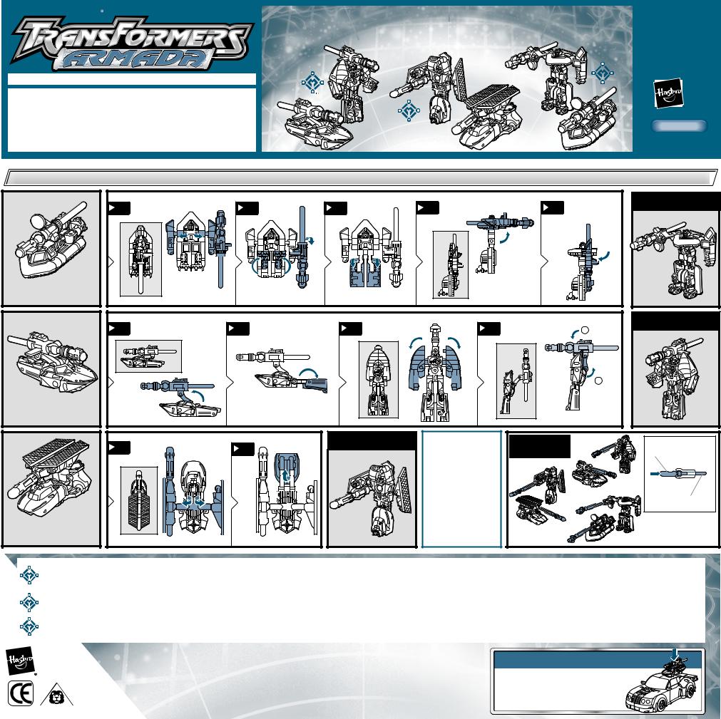 Hasbro TRANSFORMERS ARMADA-SEA MINI-CON TEAM User Manual