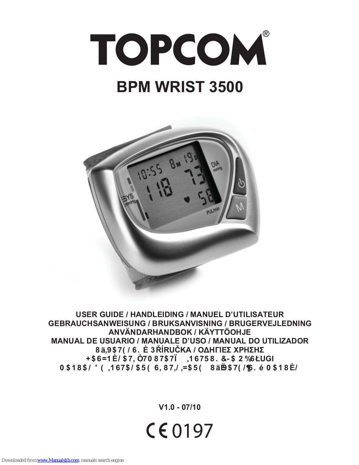 Topcom BPM WRIST 3500 User Manual