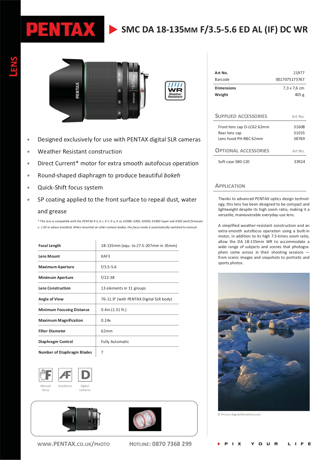 Pentax 21977 User Manual