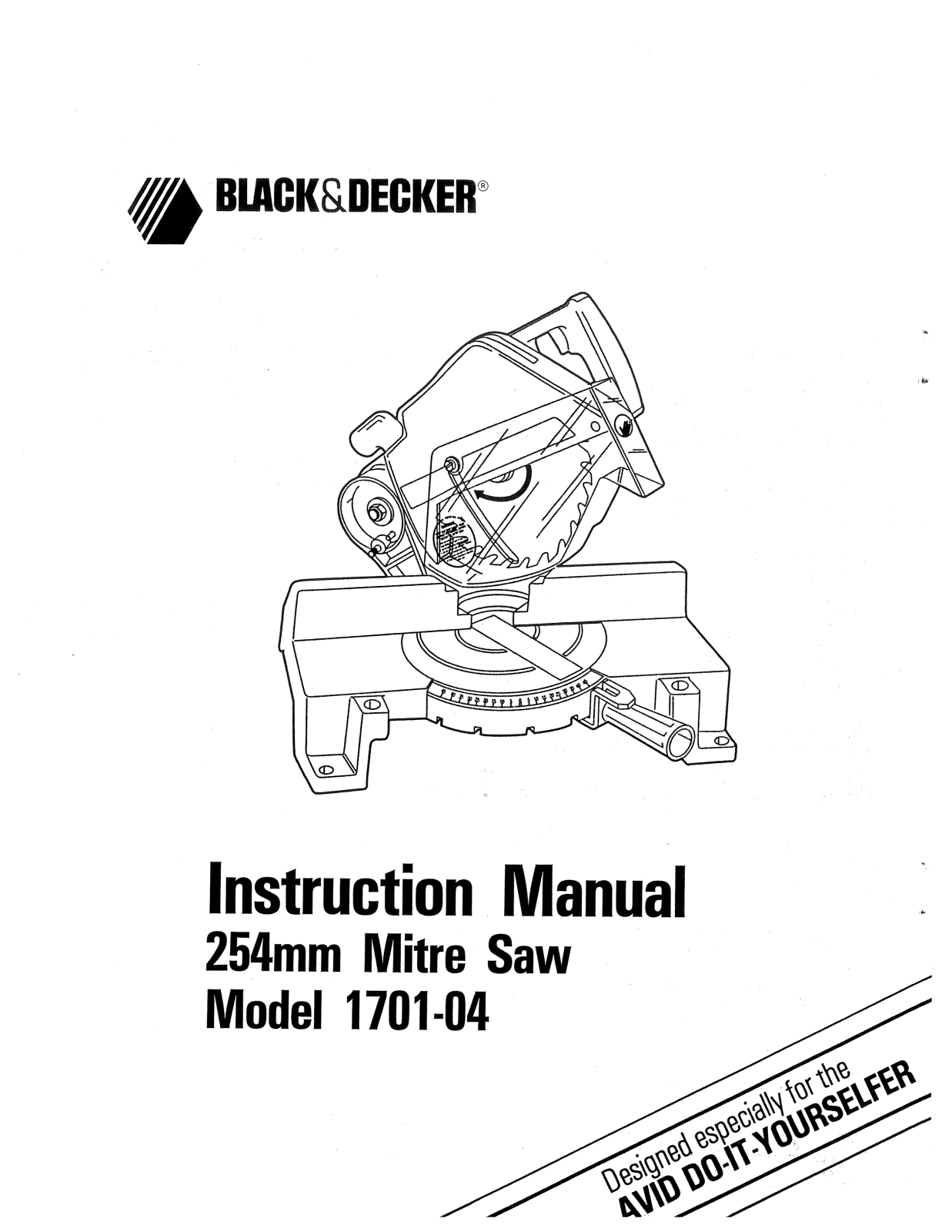 Black & Decker 1701-04 User Manual