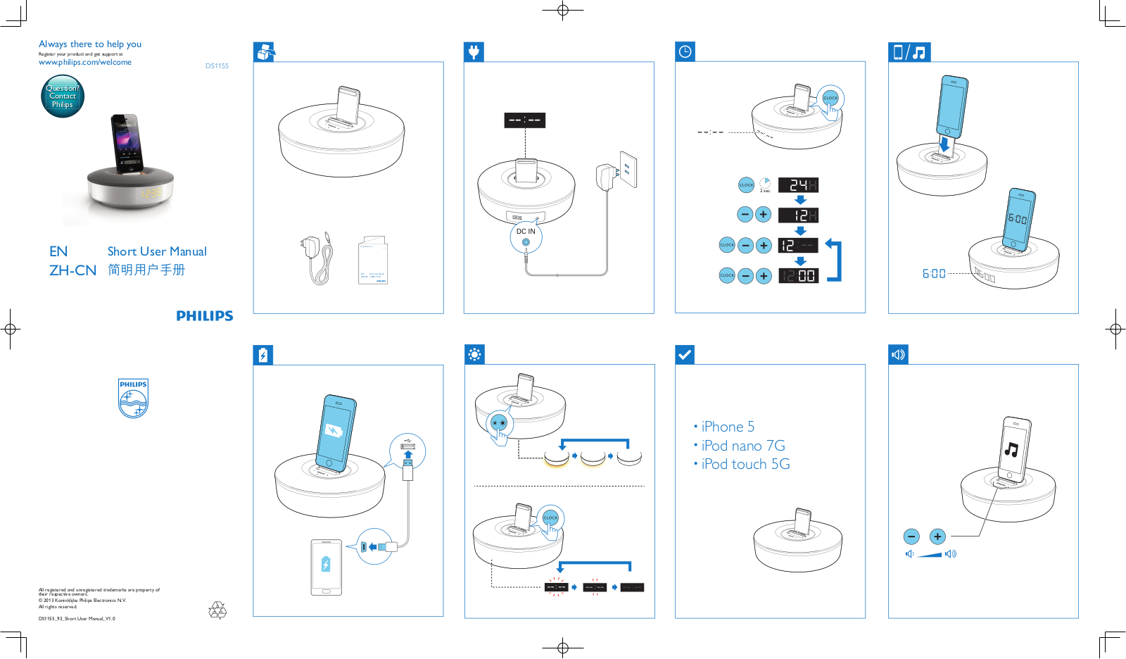 Philips DS1155B/93, DS1155X/93 Quick Start Guide - ManualMachine.com