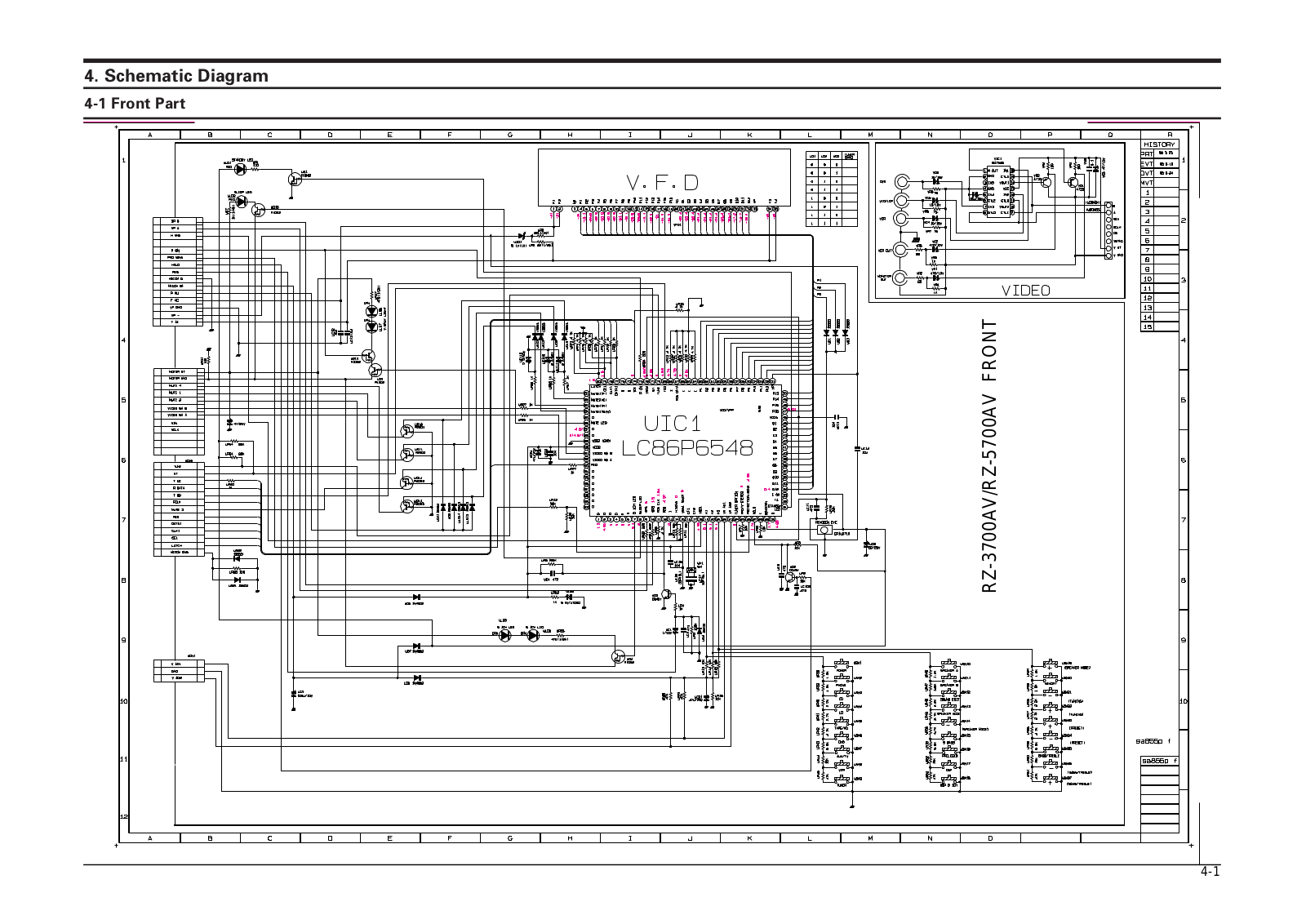 Sansui RZ-7700-AV Schematic