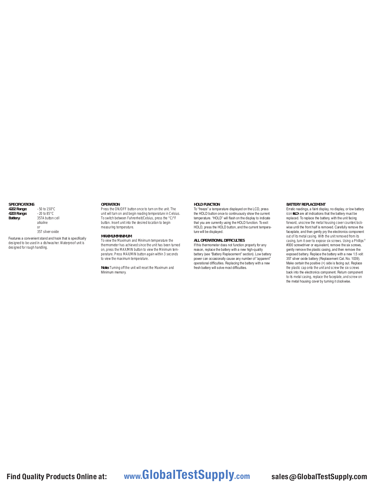 Traceable 98767-27 User manual - ManualMachine.com