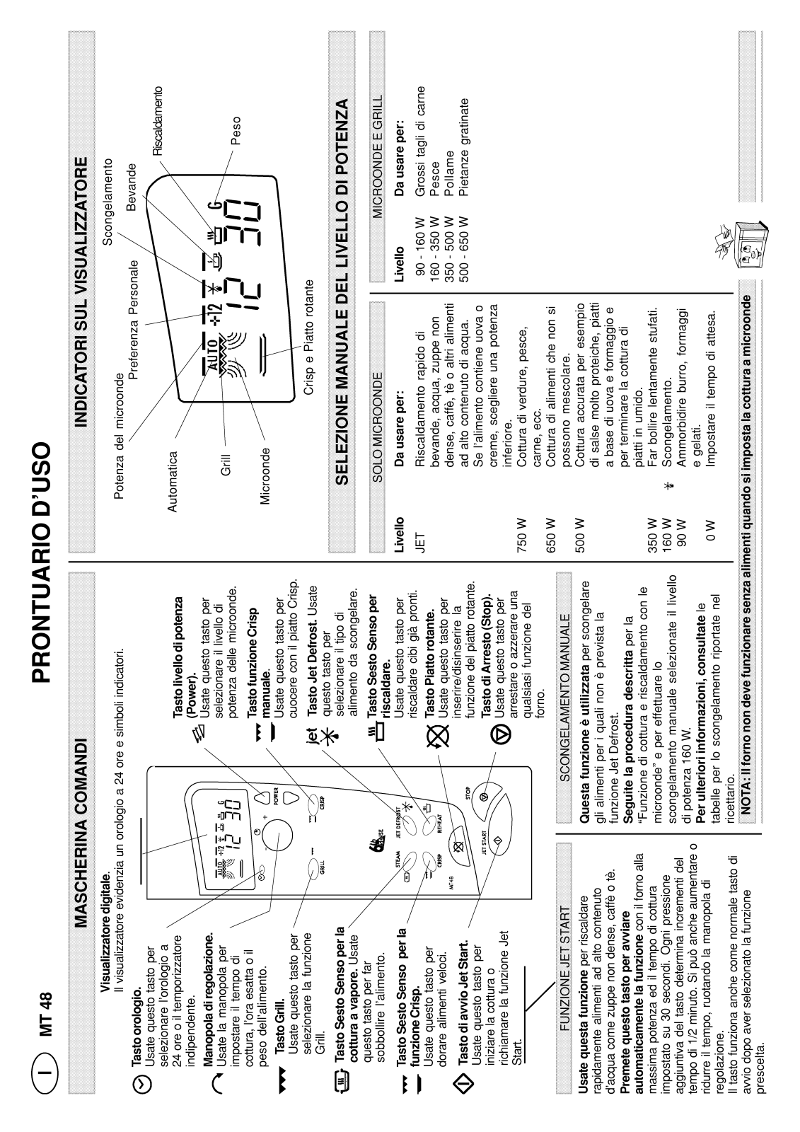 Whirlpool MT 487//INOX User Manual