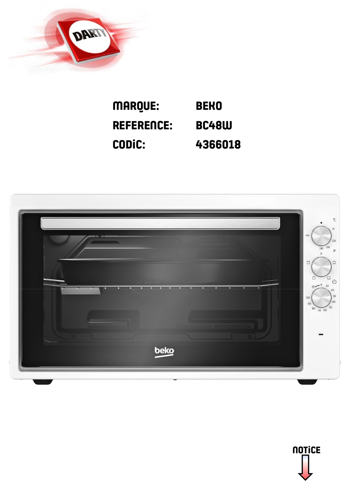 Beko BC48W User manual