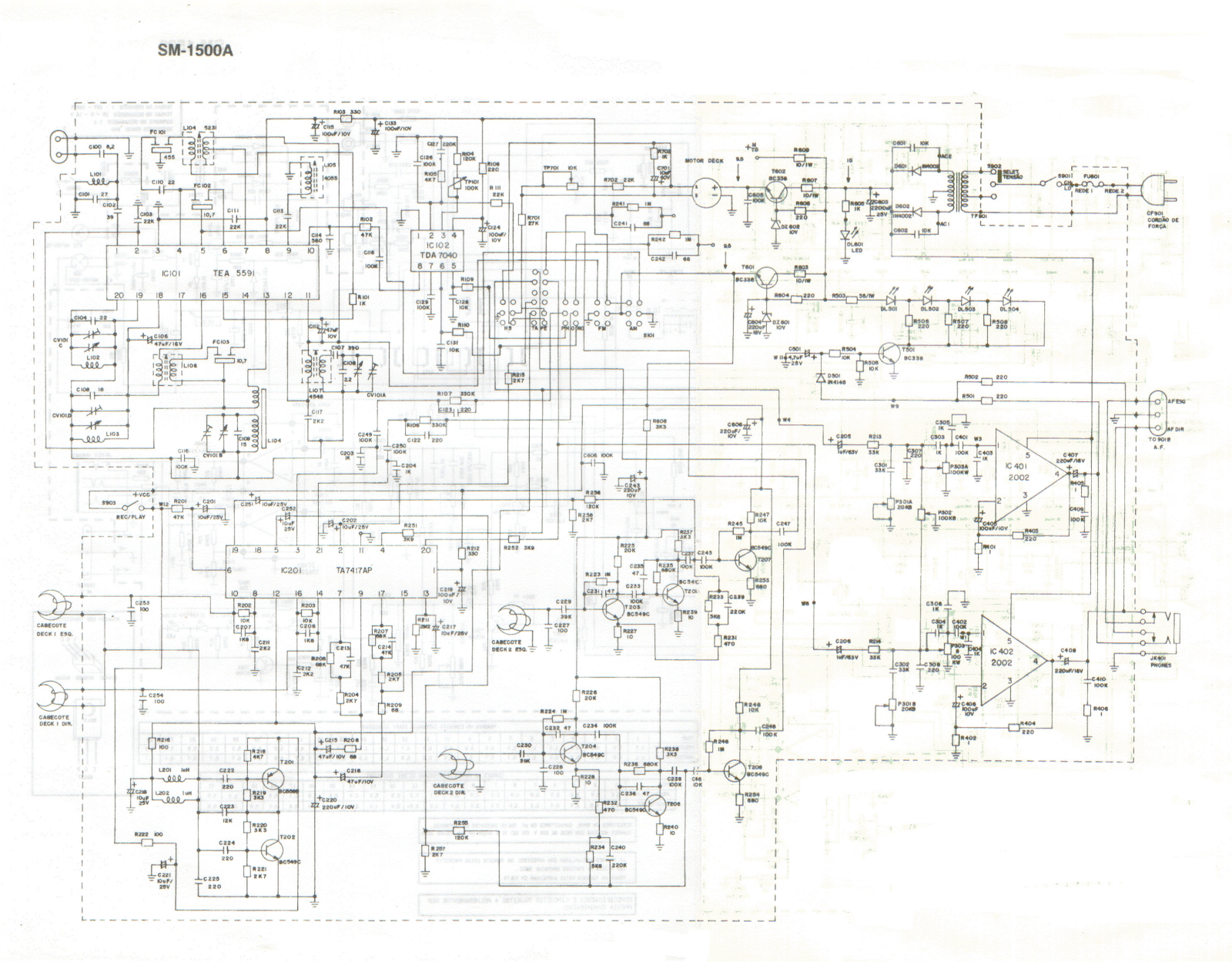 FRAHM SM-1500A Schematic