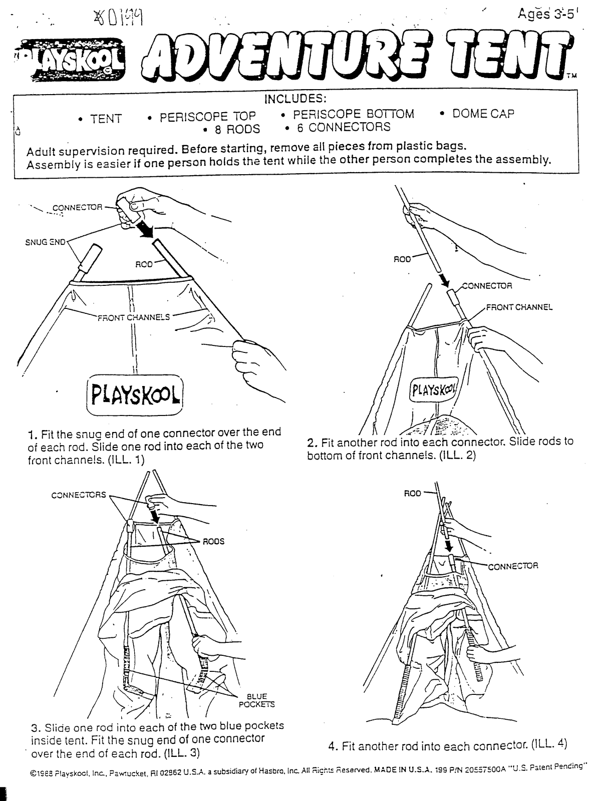 HASBRO Adventure Tent User Manual